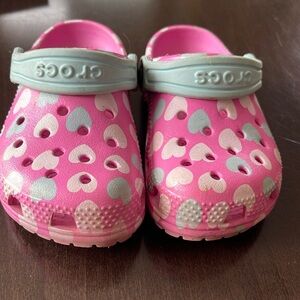 Crocs with hearts